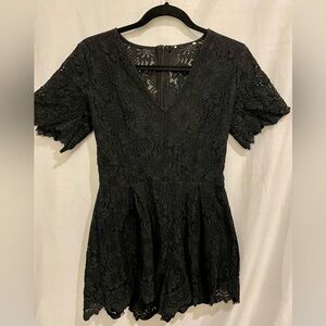 Elegant Black Lace Dress